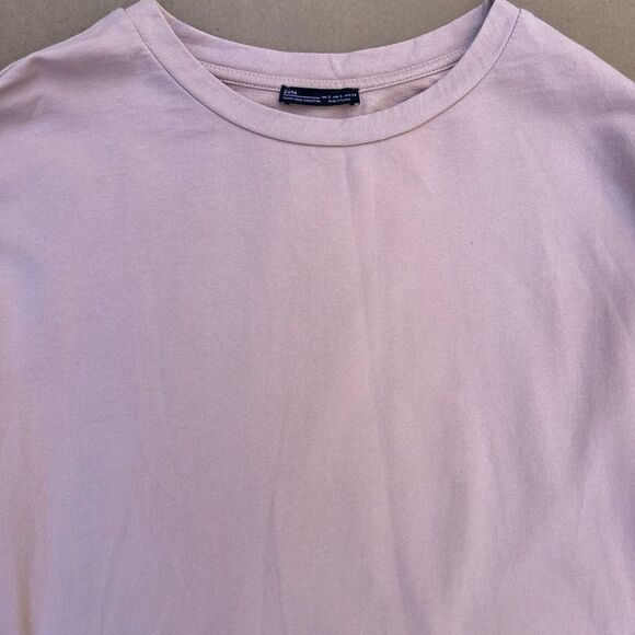 Zara Plush Dress With Flared Sleeves - Picture 4 of 4